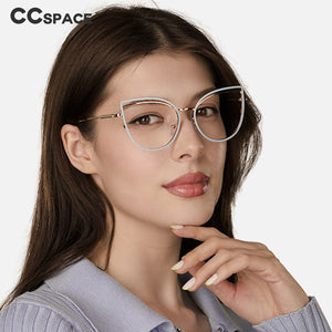 48198 Cat Eye Anti-blue Light Plastic Titanium Glasses Frames Ultralight Men Women Optical Computer Glasses