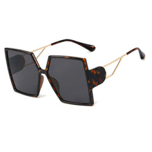 Load image into Gallery viewer, 48199 Oversized Square Goggle Sunglasses Men Women Shades UV400 Vintage Glasses