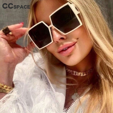 48199 Oversized Square Goggle Sunglasses Men Women Shades UV400 Vintage Glasses