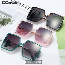 Load image into Gallery viewer, 48199 Oversized Square Goggle Sunglasses Men Women Shades UV400 Vintage Glasses