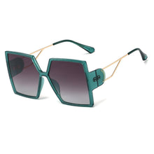 Load image into Gallery viewer, 48199 Oversized Square Goggle Sunglasses Men Women Shades UV400 Vintage Glasses