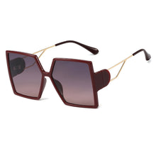 Load image into Gallery viewer, 48199 Oversized Square Goggle Sunglasses Men Women Shades UV400 Vintage Glasses
