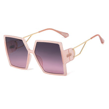 Load image into Gallery viewer, 48199 Oversized Square Goggle Sunglasses Men Women Shades UV400 Vintage Glasses