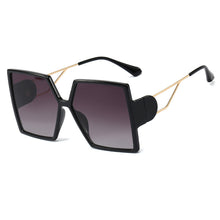 Load image into Gallery viewer, 48199 Oversized Square Goggle Sunglasses Men Women Shades UV400 Vintage Glasses