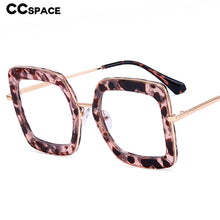 Load image into Gallery viewer, 48200 Retro Square Anti Blue Light Crystal Cutting Rainbow Glasses Frames Women Computer Eyeglasses