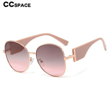 Load image into Gallery viewer, 48203 Round Cat Eye Wide Legs Sunglasses Men Women Shades UV400 Vintage Glasses
