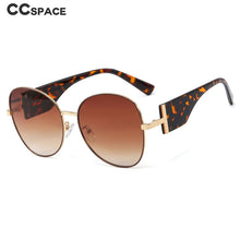 Load image into Gallery viewer, 48203 Round Cat Eye Wide Legs Sunglasses Men Women Shades UV400 Vintage Glasses