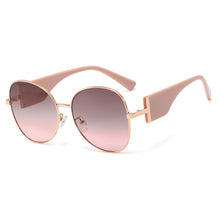 Load image into Gallery viewer, 48203 Round Cat Eye Wide Legs Sunglasses Men Women Shades UV400 Vintage Glasses