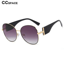 Load image into Gallery viewer, 48203 Round Cat Eye Wide Legs Sunglasses Men Women Shades UV400 Vintage Glasses