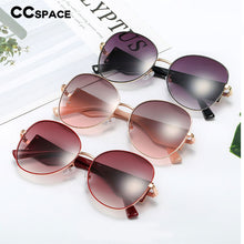 Load image into Gallery viewer, 48203 Round Cat Eye Wide Legs Sunglasses Men Women Shades UV400 Vintage Glasses