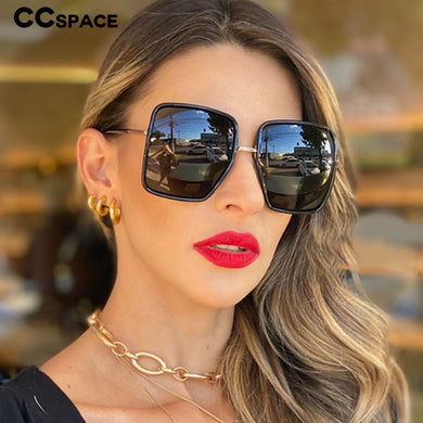 48219 Oversized Square Women Brand Sunglasses Shades Uv400 Vintage Glasses