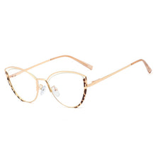 Load image into Gallery viewer, 48222 Anti-Blue Light Cat Eye Ultralight Metal Frames Men Women Optical  Computer Glasses
