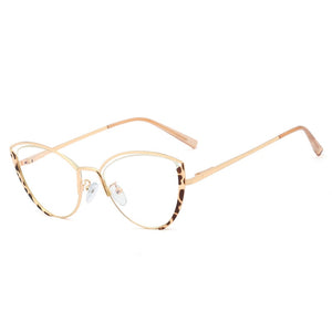 48222 Anti-Blue Light Cat Eye Ultralight Metal Frames Men Women Optical  Computer Glasses