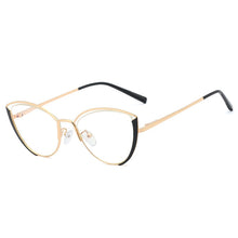 Load image into Gallery viewer, 48222 Anti-Blue Light Cat Eye Ultralight Metal Frames Men Women Optical  Computer Glasses
