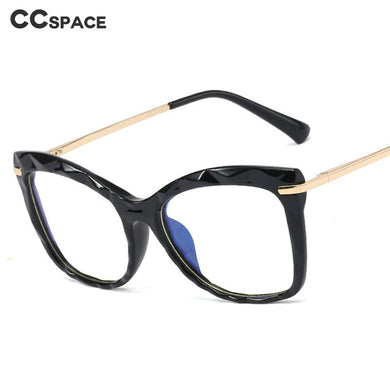 48224 Cat Eye Anti-blue Light Plastic Titanium Glasses Frames Crystal Ultralight Men Women Optical Computer Glasses