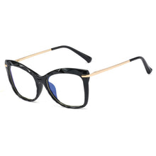 Load image into Gallery viewer, 48224 Cat Eye Anti-blue Light Plastic Titanium Glasses Frames Crystal Ultralight Men Women Optical Computer Glasses