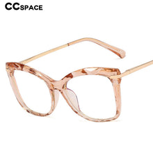 Load image into Gallery viewer, 48224 Cat Eye Anti-blue Light Plastic Titanium Glasses Frames Crystal Ultralight Men Women Optical Computer Glasses