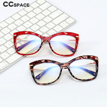 Load image into Gallery viewer, 48224 Cat Eye Anti-blue Light Plastic Titanium Glasses Frames Crystal Ultralight Men Women Optical Computer Glasses