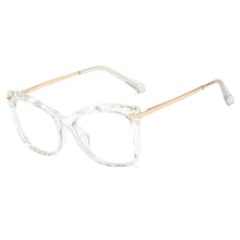 Load image into Gallery viewer, 48224 Cat Eye Anti-blue Light Plastic Titanium Glasses Frames Crystal Ultralight Men Women Optical Computer Glasses
