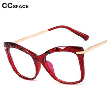 Load image into Gallery viewer, 48224 Cat Eye Anti-blue Light Plastic Titanium Glasses Frames Crystal Ultralight Men Women Optical Computer Glasses