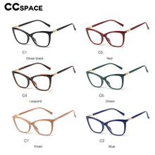 Load image into Gallery viewer, 48225 Square Cat Eye Plastic Titanium Glasses Frames Diamond Ultralight Men Women Optical Computer Glasses