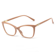 Load image into Gallery viewer, 48225 Square Cat Eye Plastic Titanium Glasses Frames Diamond Ultralight Men Women Optical Computer Glasses