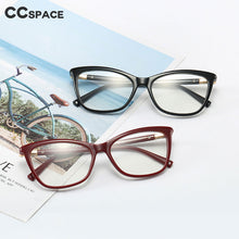 Load image into Gallery viewer, 48225 Square Cat Eye Plastic Titanium Glasses Frames Diamond Ultralight Men Women Optical Computer Glasses