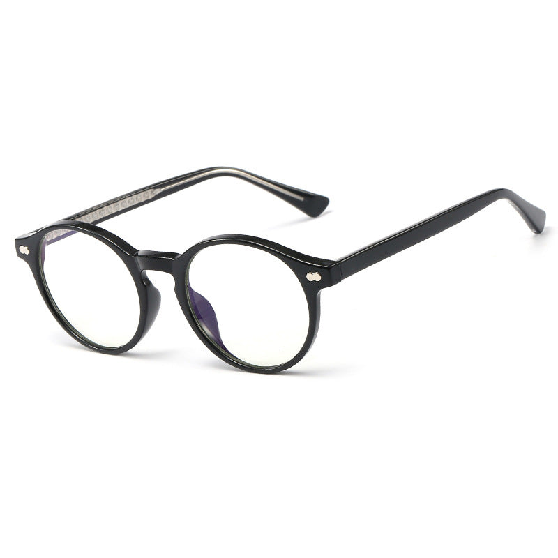 48226 Round Plastic Titanium Glasses Frames Anti-blue Light Ultralight Men Women Optical Computer Glasses
