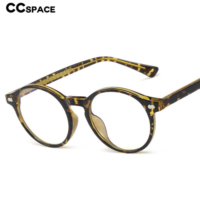48226 Round Plastic Titanium Glasses Frames Anti-blue Light Ultralight Men Women Optical Computer Glasses