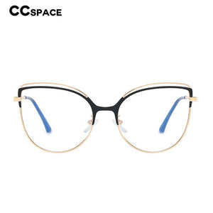 48233 Anti Blue Light Cat Eye Metal Frames Men Women Optical Computer Glasses