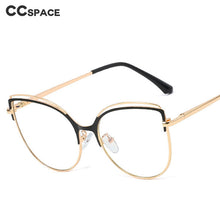 Load image into Gallery viewer, 48233 Oversized Cat Eye Anti Blue Light Metal Glasses Frames Women Optical Computer Glasses