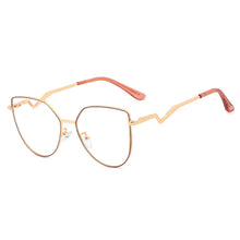 Load image into Gallery viewer, 48237 Cat Eye Anti Blue Light Metal Glasses Frames Men Women Optical Computer Glasses