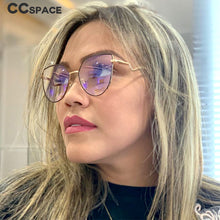 Load image into Gallery viewer, 48237 Cat Eye Anti Blue Light Metal Glasses Frames Men Women Optical Computer Glasses