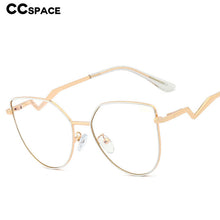Load image into Gallery viewer, 48237 Cat Eye Anti Blue Light Metal Glasses Frames Men Women Optical Computer Glasses