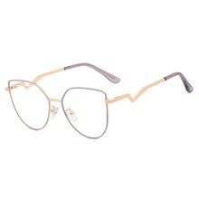 Load image into Gallery viewer, 48237 Cat Eye Anti Blue Light Metal Glasses Frames Men Women Optical Computer Glasses
