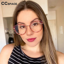 Load image into Gallery viewer, 48238 Round Anti-blue Light Cat Eye Metal Glasses Frames Men Women Optical Computer EyeGlasses