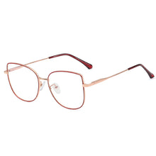 Load image into Gallery viewer, 48240 Oversized Cat Eye Anti Blue Light Ultralight Glasses Frames Men Women Optical Computer Glasses