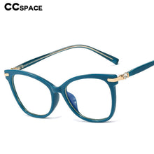 Carica l&#39;immagine nel visualizzatore di Gallery, 48243 Montature per occhiali TR90 anti luce blu Cat Eye Diamond Occhiali da computer ottici da donna