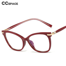 Carica l&#39;immagine nel visualizzatore di Gallery, 48243 Montature per occhiali TR90 anti luce blu Cat Eye Diamond Occhiali da computer ottici da donna