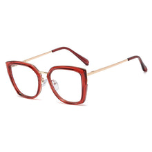 Load image into Gallery viewer, 48245 Retro Cat Eye Anti Blue Optical Glasses Frames  Women Computer Eyeglasses