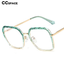 Load image into Gallery viewer, 48246 Oversized Square Anti Blue Light Crystal Cutting Glasses Frames Women Optical Computer Glasses