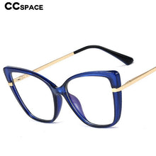Load image into Gallery viewer, 48247 TR90 Anti Blue Glasses Frames Cat Eye Men Women Optical Computer Glasses