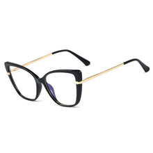 Load image into Gallery viewer, 48247 TR90 Anti Blue Glasses Frames Cat Eye Men Women Optical Computer Glasses