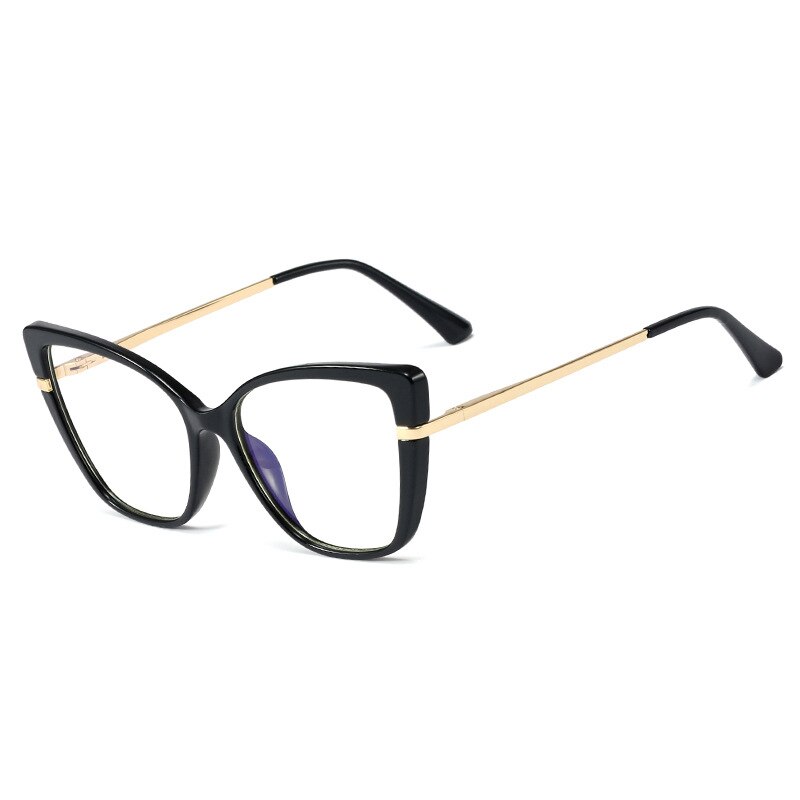 48247 TR90 Anti Blue Glasses Frames Cat Eye Men Women Optical Computer Glasses