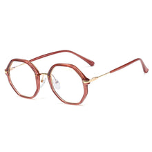 Load image into Gallery viewer, 48252 Retro Polygon TR90 Glasses Frames Anti Blue Men Women Optical Computer Glasses