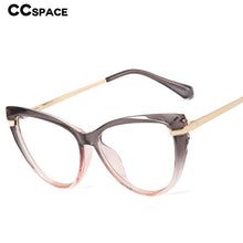 Load image into Gallery viewer, 48254 Cat Eye Anti Blue Glasses Frames Women Optical Computer Glasses