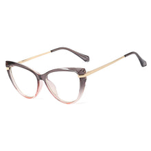 Load image into Gallery viewer, 48254 Cat Eye Anti Blue Glasses Frames Women Optical Computer Glasses