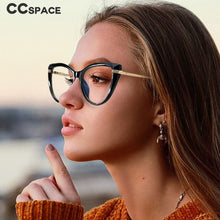 Load image into Gallery viewer, 48254 Cat Eye Anti Blue Glasses Frames Women Optical Computer Glasses