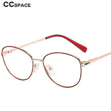Load image into Gallery viewer, 48258 Anti-blue Light Large Rhinestone Glasses Frames Titanium Alloy Men Women Optical Computer EyeGlasses