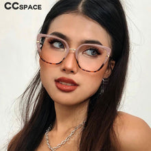 Load image into Gallery viewer, 48262 Cat Eye Plastic Titanium Anti Blue Glasses Frames Ultralight Women Optical Computer Glasses